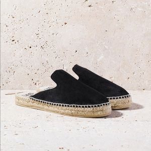 OAS black espadrille slide, size 10 (40)